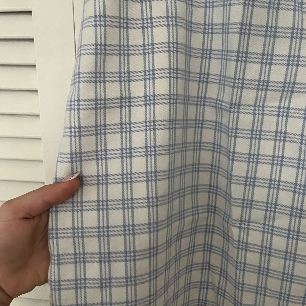 John Galt Blue and White Plaid Dress - Picture 3 of 5
